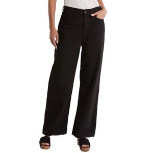 rag & bone Lori Mid-rise Wide Leg Pants‎ 25 Black Denim